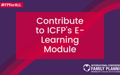 Contribute to ICFP’s E-Learning Module