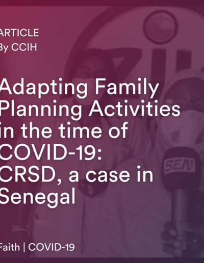 Adapting Family Planning Activities in the time of COVID-19