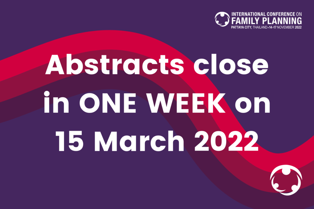 ICFP Abstracts close on 15 March
