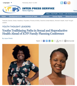Youths Trailblazing Paths in Sexual and Reproductive Health Ahead of ICFP Family Planning Conference