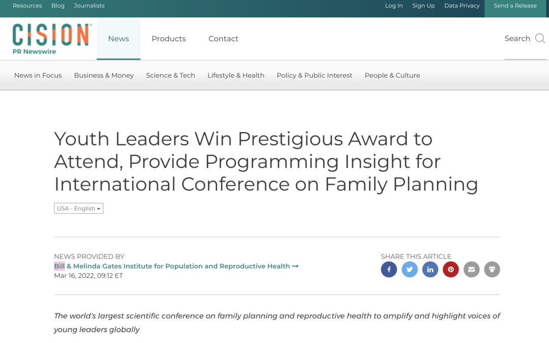 Youth Leaders Win Prestigious Award to Attend, Provide Programming Insight for ICFP