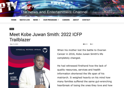 Meet Kobe Juwan Smith: 2022 ICFP Trailblazer