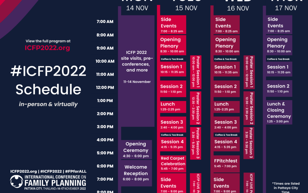 #ICFP2022 Conference Schedule Now Available