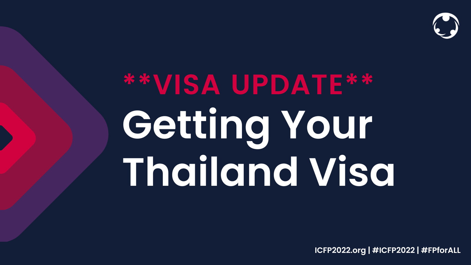 New ICFP2022 "Getting Your Thailand Visa" Page Now Available ICFP