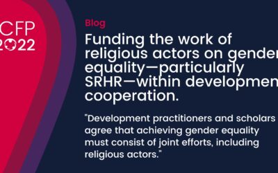 Funding the work of religious actors on gender equality—particularly SRHR—within development cooperation