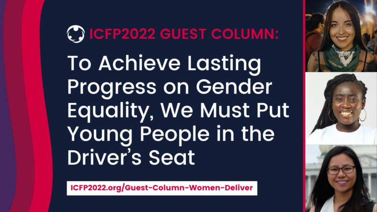 To Achieve Lasting Progress on Gender Equality, We Must Put Young People in the Driver’s Seat